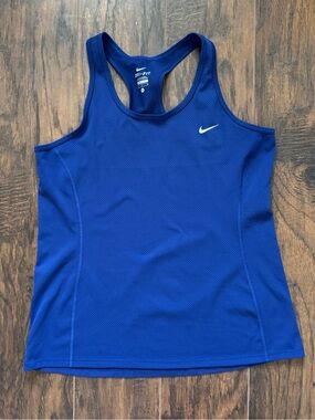 Nike Medium Royal Blue Dri Fit Racerback Performance Tank